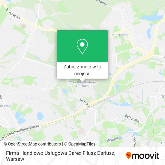 Mapa Firma Handlowo Usługowa Darex Filusz Dariusz