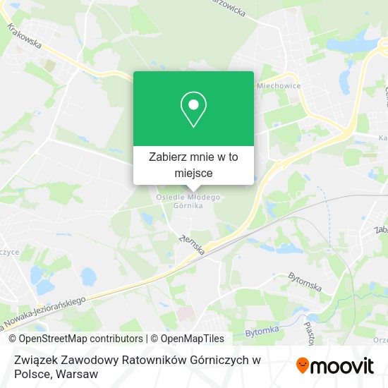 Mapa Związek Zawodowy Ratowników Górniczych w Polsce