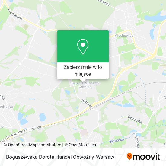 Mapa Boguszewska Dorota Handel Obwoźny