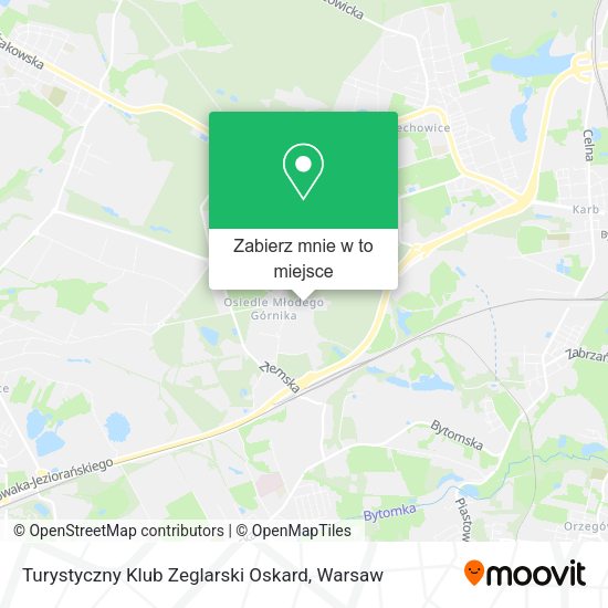 Mapa Turystyczny Klub Zeglarski Oskard