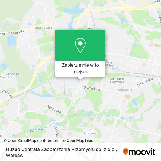 Mapa Huzap Centrala Zaopatrzenia Przemysłu sp. z o.o.