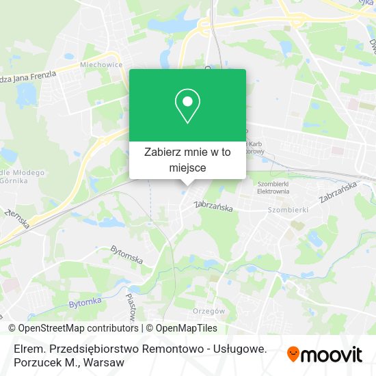 Mapa Elrem. Przedsiębiorstwo Remontowo - Usługowe. Porzucek M.