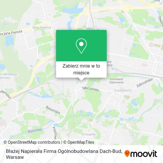 Mapa Błażej Napierała Firma Ogólnobudowlana Dach-Bud