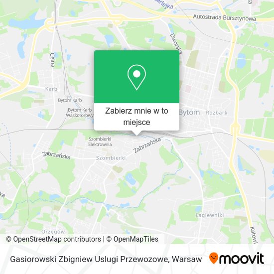 Mapa Gasiorowski Zbigniew Uslugi Przewozowe