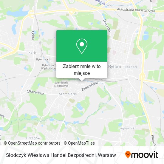 Mapa Słodczyk Wiesława Handel Bezpośredni