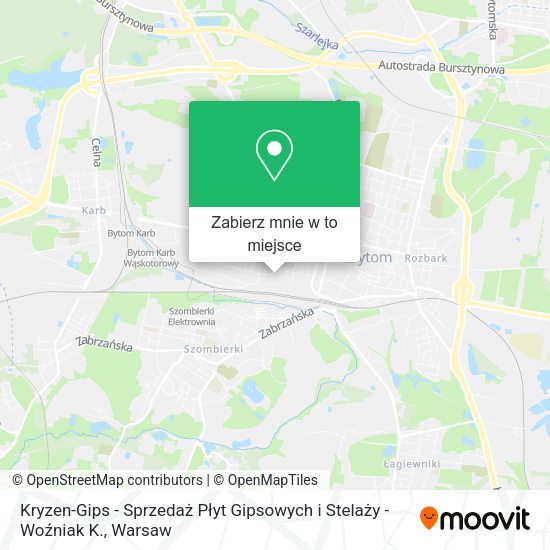 Mapa Kryzen-Gips - Sprzedaż Płyt Gipsowych i Stelaży - Woźniak K.