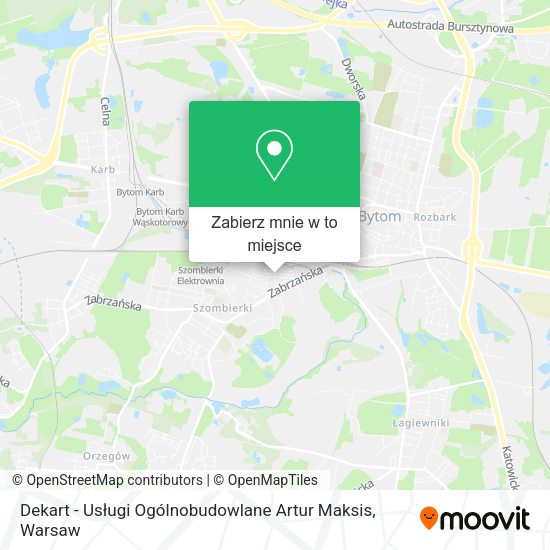 Mapa Dekart - Usługi Ogólnobudowlane Artur Maksis