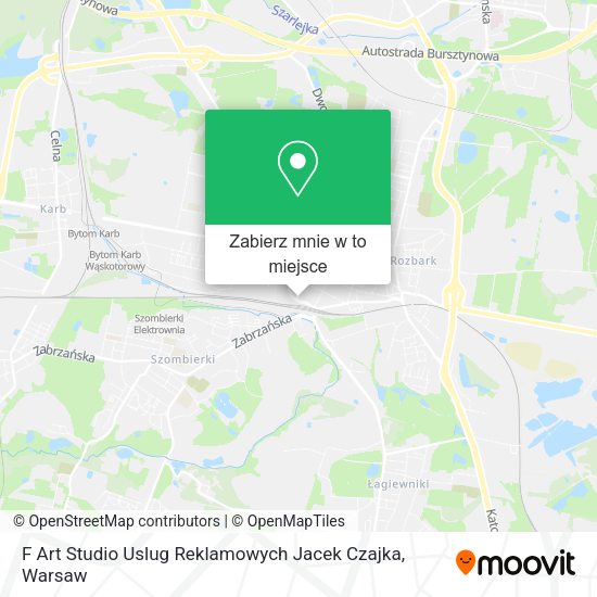 Mapa F Art Studio Uslug Reklamowych Jacek Czajka