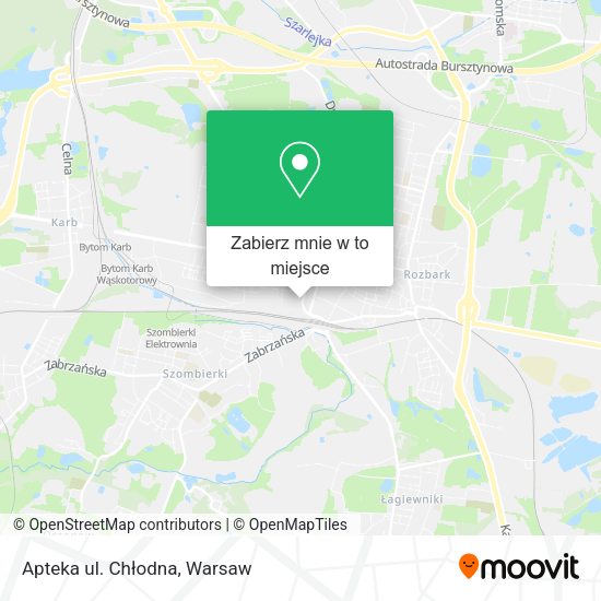 Mapa Apteka ul. Chłodna