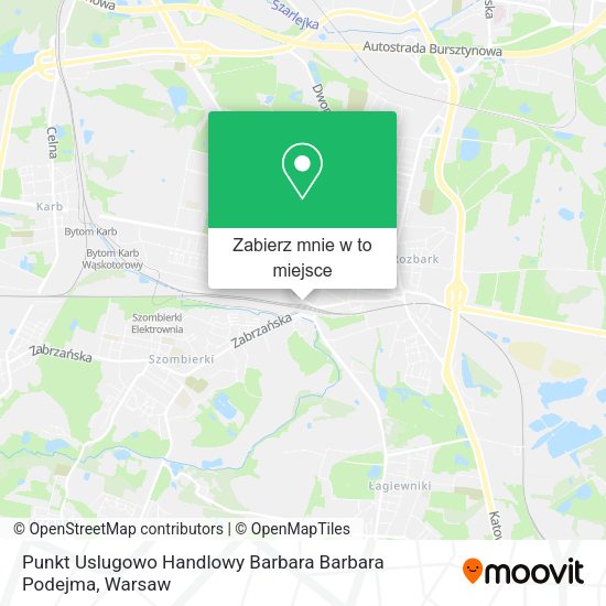 Mapa Punkt Uslugowo Handlowy Barbara Barbara Podejma