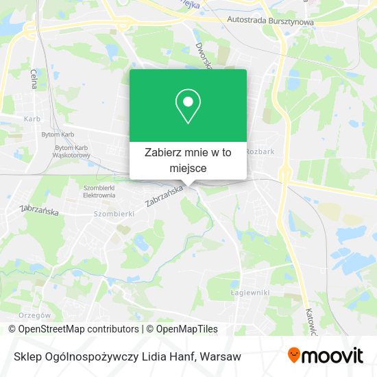 Mapa Sklep Ogólnospożywczy Lidia Hanf