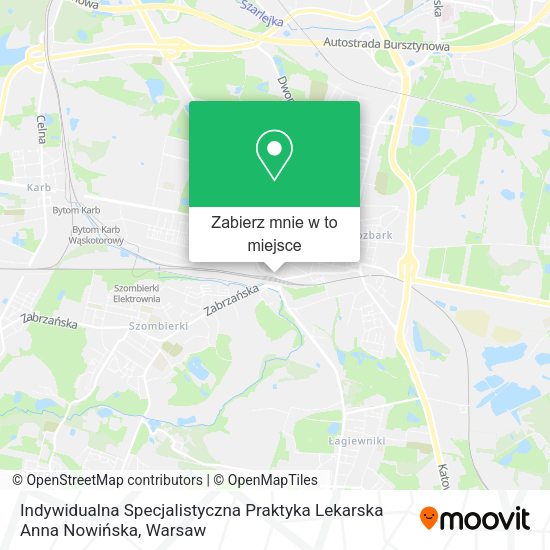 Mapa Indywidualna Specjalistyczna Praktyka Lekarska Anna Nowińska