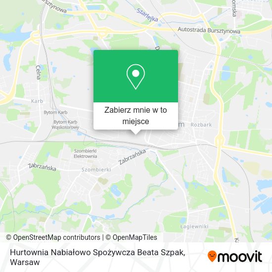 Mapa Hurtownia Nabiałowo Spożywcza Beata Szpak