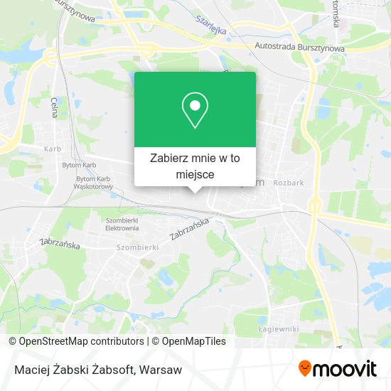 Mapa Maciej Żabski Żabsoft