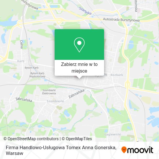 Mapa Firma Handlowo-Usługowa Tomex Anna Gonerska