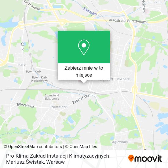 Mapa Pro-Klima Zakład Instalacji Klimatyzacyjnych Mariusz Świstek