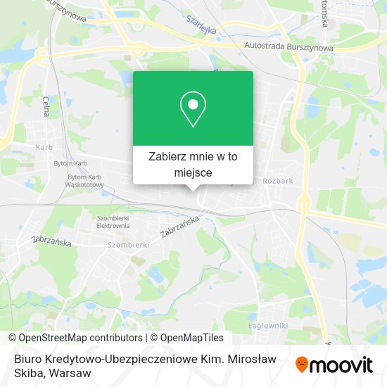 Mapa Biuro Kredytowo-Ubezpieczeniowe Kim. Mirosław Skiba