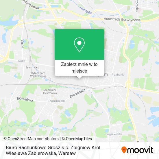 Mapa Biuro Rachunkowe Grosz s.c. Zbigniew Król Wiesława Zabierowska