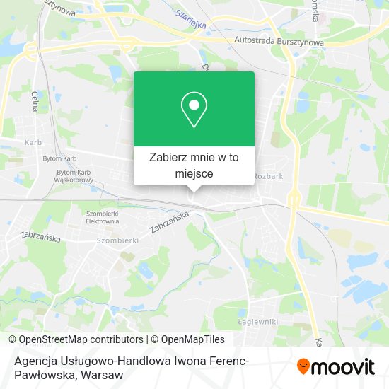 Mapa Agencja Usługowo-Handlowa Iwona Ferenc-Pawłowska