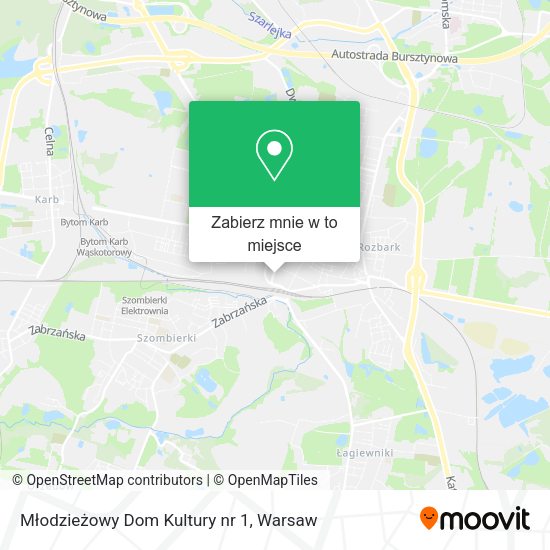 Mapa Młodzieżowy Dom Kultury nr 1