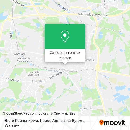 Mapa Biuro Rachunkowe. Kobos Agnieszka Bytom