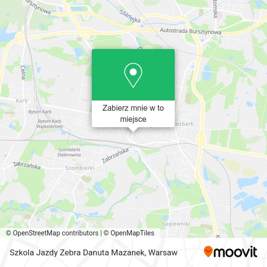 Mapa Szkola Jazdy Zebra Danuta Mazanek