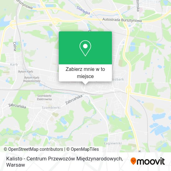 Mapa Kalisto - Centrum Przewozów Międzynarodowych