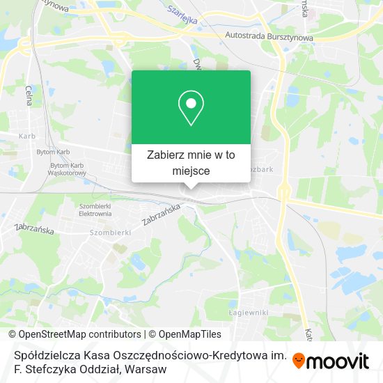 Mapa Spółdzielcza Kasa Oszczędnościowo-Kredytowa im. F. Stefczyka Oddział