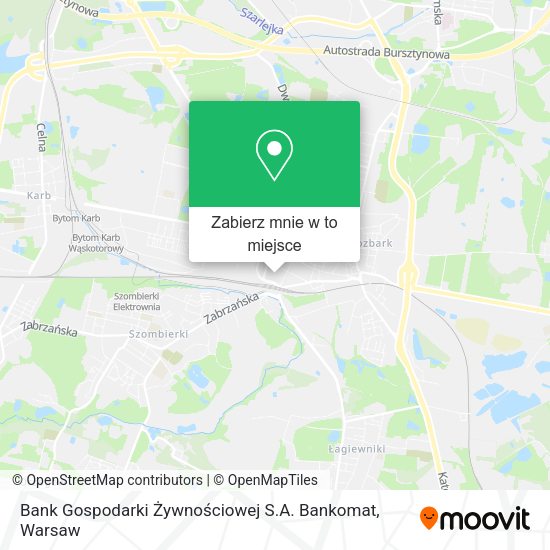 Mapa Bank Gospodarki Żywnościowej S.A. Bankomat