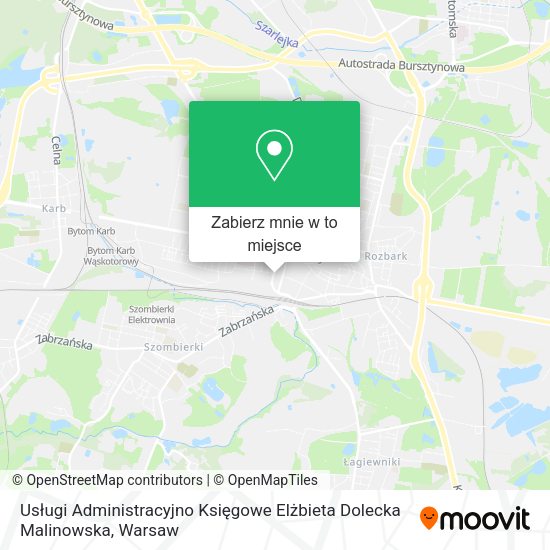 Mapa Usługi Administracyjno Księgowe Elżbieta Dolecka Malinowska