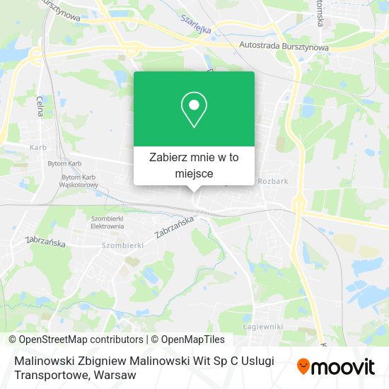 Mapa Malinowski Zbigniew Malinowski Wit Sp C Uslugi Transportowe