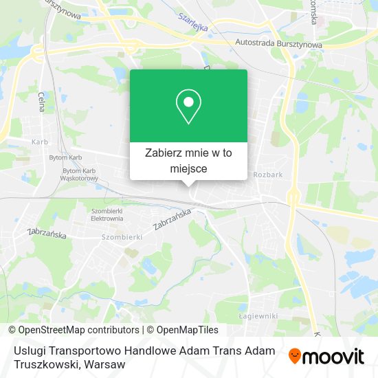 Mapa Uslugi Transportowo Handlowe Adam Trans Adam Truszkowski