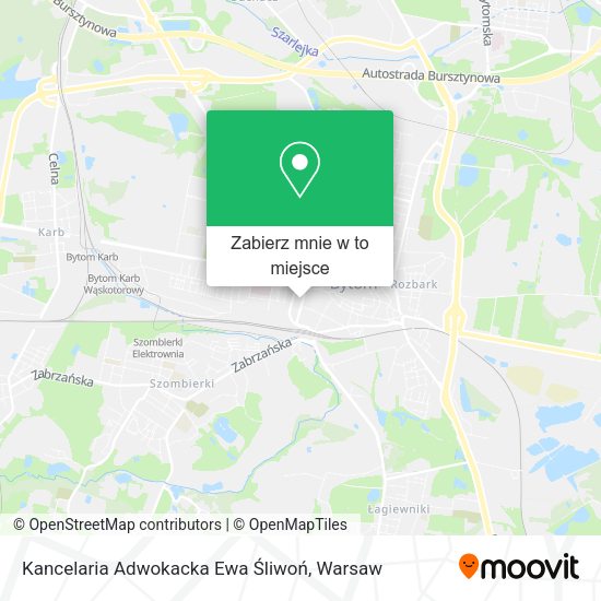 Mapa Kancelaria Adwokacka Ewa Śliwoń