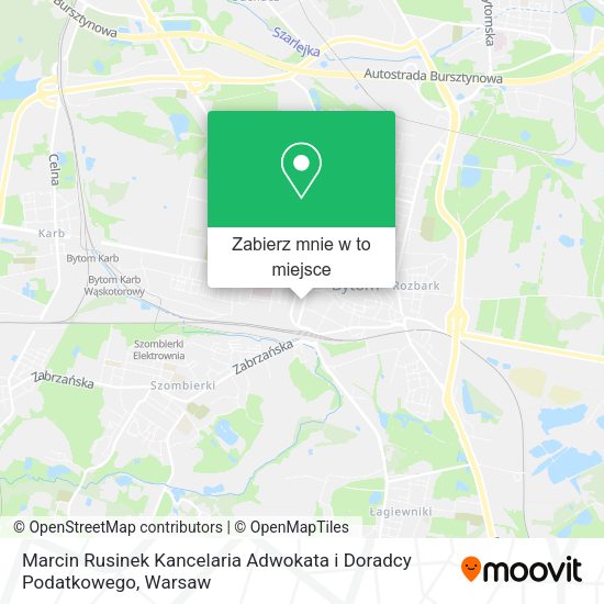 Mapa Marcin Rusinek Kancelaria Adwokata i Doradcy Podatkowego