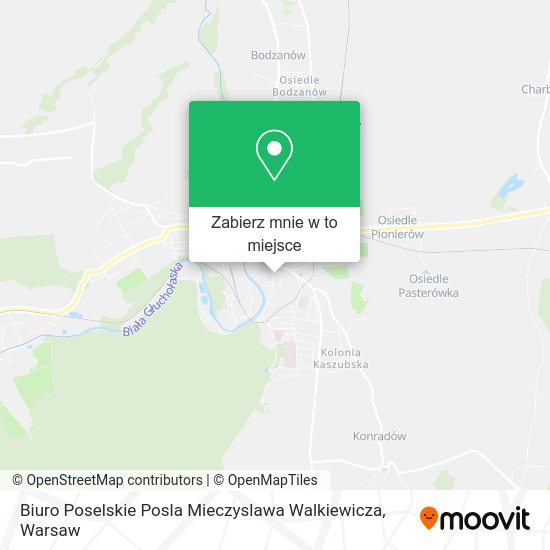 Mapa Biuro Poselskie Posla Mieczyslawa Walkiewicza