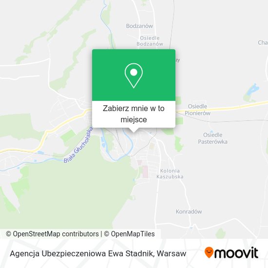 Mapa Agencja Ubezpieczeniowa Ewa Stadnik