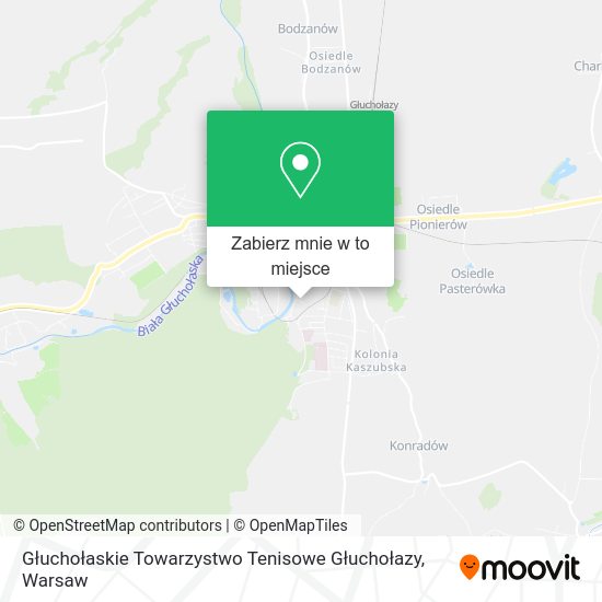 Mapa Głuchołaskie Towarzystwo Tenisowe Głuchołazy