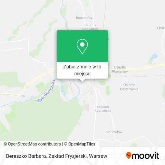 Mapa Bereszko Barbara. Zakład Fryzjerski