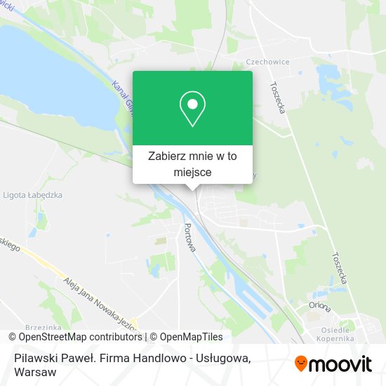 Mapa Pilawski Paweł. Firma Handlowo - Usługowa