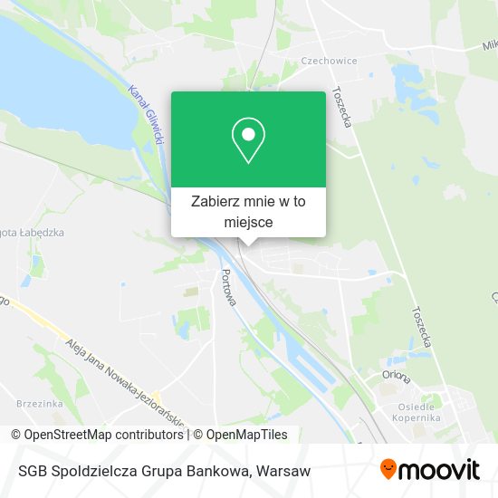 Mapa SGB Spoldzielcza Grupa Bankowa