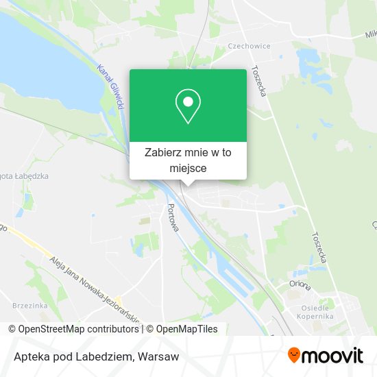 Mapa Apteka pod Labedziem