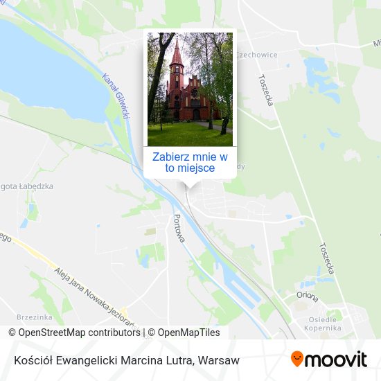 Mapa Kościół Ewangelicki Marcina Lutra