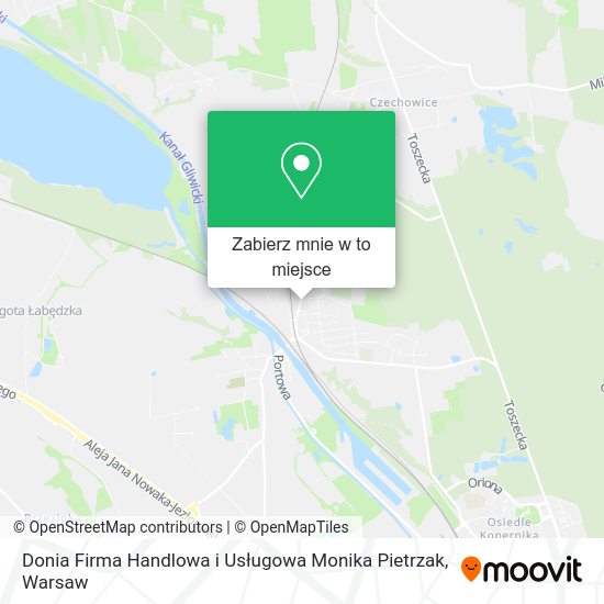 Mapa Donia Firma Handlowa i Usługowa Monika Pietrzak