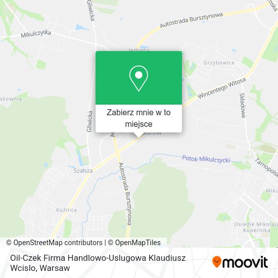 Mapa Oil-Czek Firma Handlowo-Uslugowa Klaudiusz Wcislo