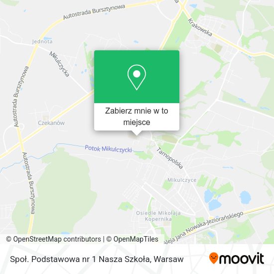 Mapa Społ. Podstawowa nr 1 Nasza Szkoła