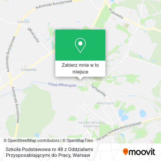 Mapa Szkoła Podstawowa nr 48 z Oddziałami Przysposabiającymi do Pracy