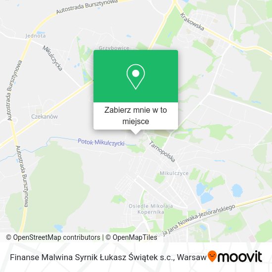 Mapa Finanse Malwina Syrnik Łukasz Świątek s.c.