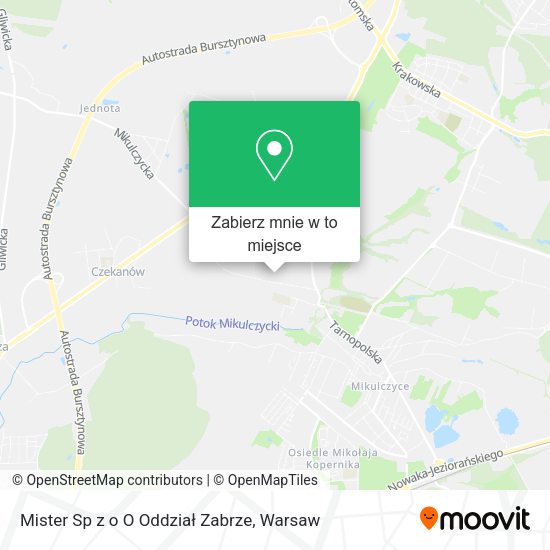 Mapa Mister Sp z o O Oddział Zabrze