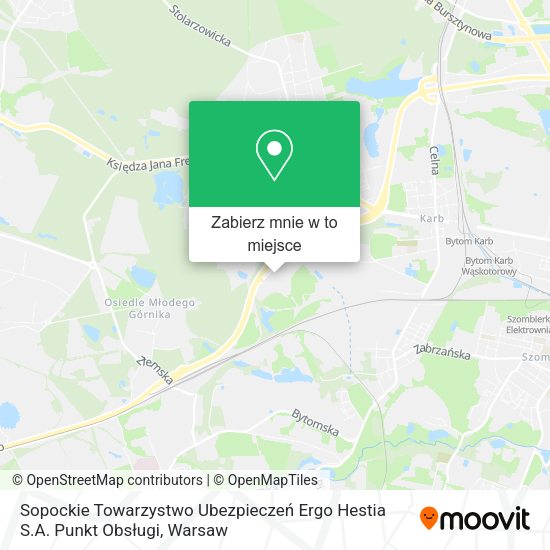 Mapa Sopockie Towarzystwo Ubezpieczeń Ergo Hestia S.A. Punkt Obsługi