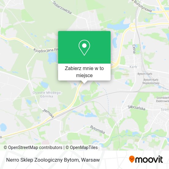 Mapa Nerro Sklep Zoologiczny Bytom